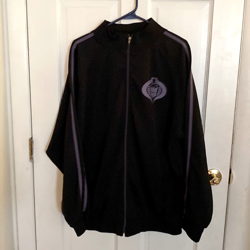 - Transformers  Black  Track Jacket Large Hasbro 2007 Cobra Decepticon Meg…
